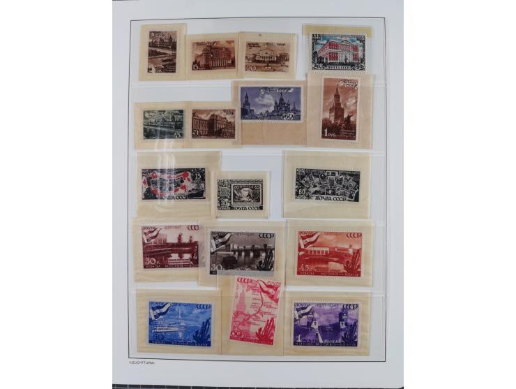 1934/50, Collection mostly unused / mint never hinged on 20 album pages, nicely arranged with better items, imperf issues and