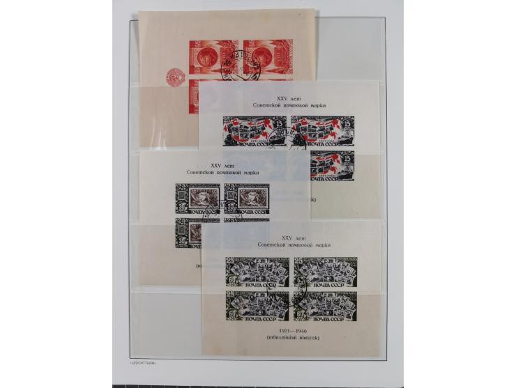 1934/50, Collection mostly unused / mint never hinged on 20 album pages, nicely arranged with better items, imperf issues and