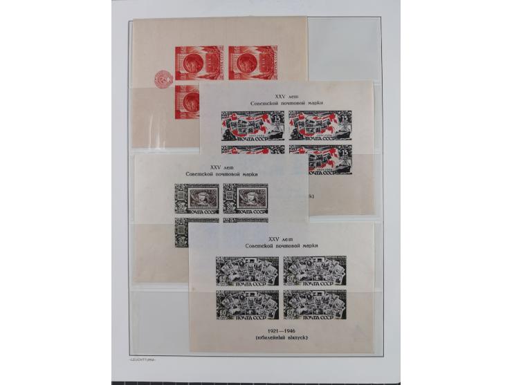 1934/50, Collection mostly unused / mint never hinged on 20 album pages, nicely arranged with better items, imperf issues and