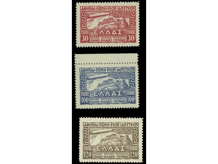 1933, Zeppelin 30-120 Dr. kpl., postfrisch, Pracht