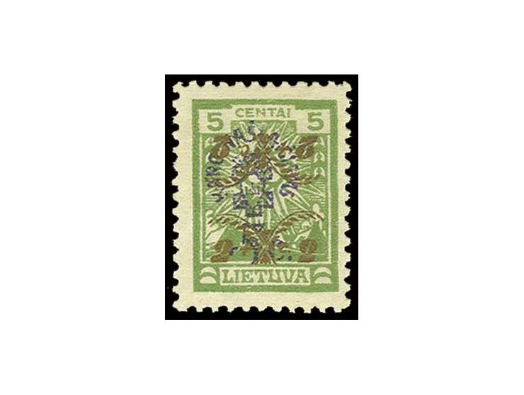 1926, Kriegsinvaliden 5 C. mit doppeltem Aufdruck, davon einer kopfstehend, sauber ungebraucht, Kabinett, Fotoattest Klein BP