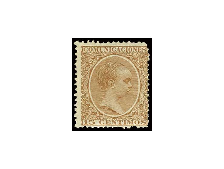 Farbfehldruck 15 C. hellrötlichbraun, ungebraucht mit Originalgummi, Fotobefund Graus (1995)