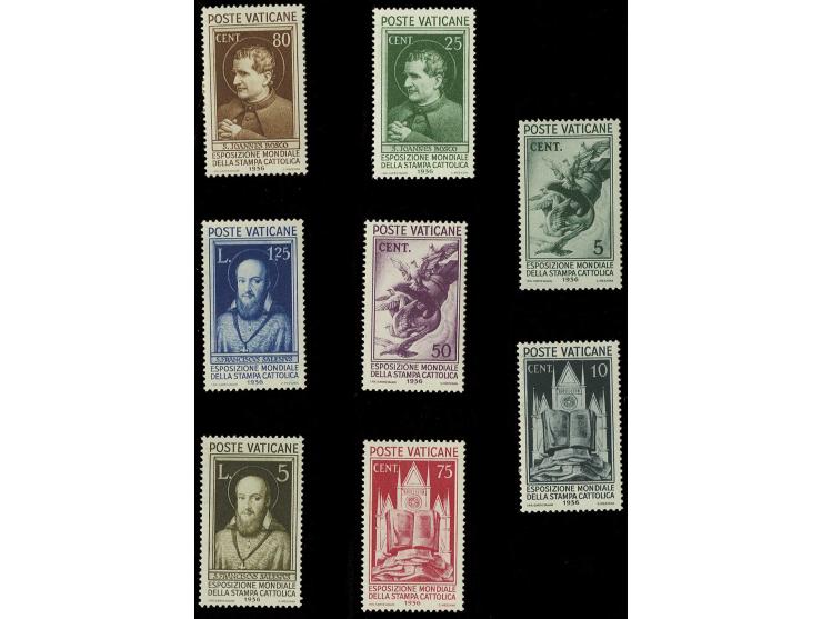 1936, Katholische Presse 5 C.-5 L. kpl., postfrisch, Kabinett (Mi. 500,-)