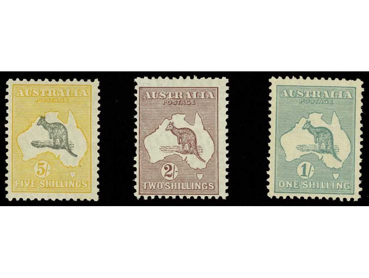 1929, 1-5 sh., unused, 1 and 2 sh. slightly rough perf. (SG £ 280,-)