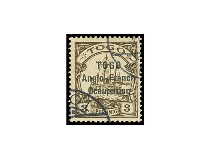 1914, 3 Pfg., used, fine, certificate PF (ex Sammlung Gubito)