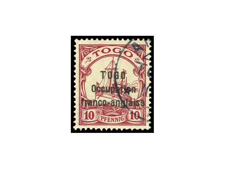 10 Pfg. with partial strike of "A(NECHO), few short perfs at bottom, signed Hoffmann-Giesecke (Mi.-Nr. 10, Yvert Nr. 45) (ex 