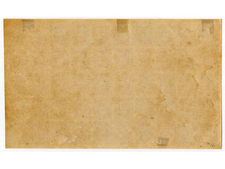 1878, 50 c. clear orange shade on thick paper, superb sheet of 50 subjects (10x5), mint with full somewhat dried brown gum, w