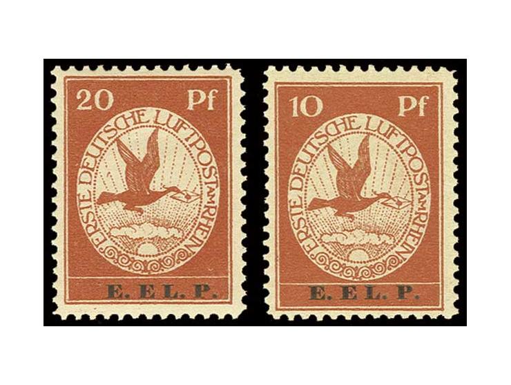 E.EL.P. 10 und 20 Pfg., postfrisch, Kabinett (Mi. 2650,-)