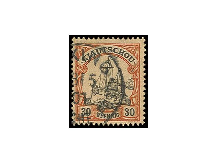 30 Pfg. mit Teilstempel "PEKING ?3/5 01", doppelt sign. Pfenniger, Kabinett (ex Sammlung Gubito) (Mi. 1.200,-)
