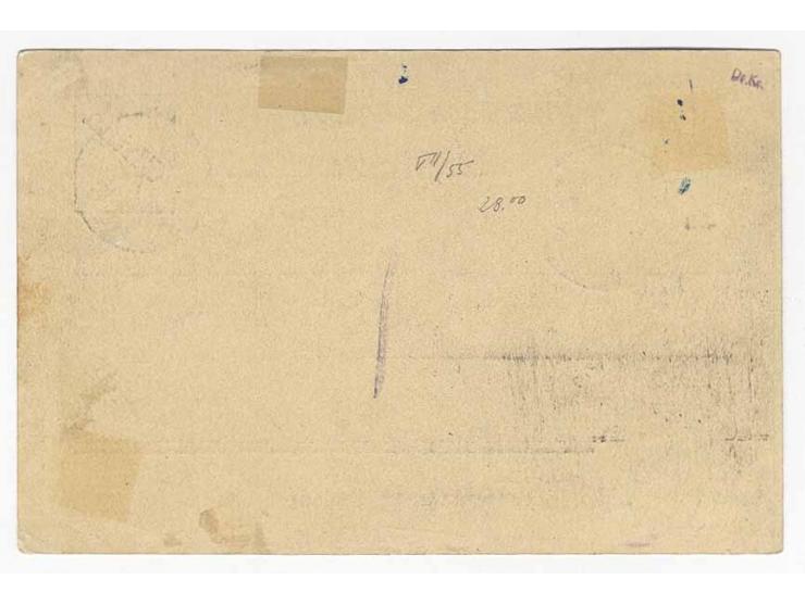 "Peking Kaiserpalast", Ra2 sehr gut abgeschlagen auf Ganzsachenkarte 5 Pfg. von "PEKING 30/3 01" nach Tsingtau mit Ankunftsst