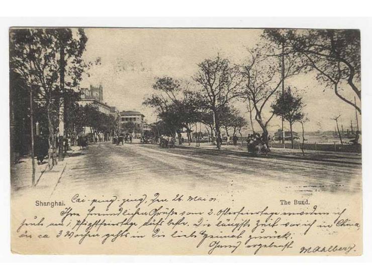 1901, "K.D.FELD-POSTSTATION No. 10 / 28/5" auf Ansichtskarte mit zwei verschiedenen Truppenstempeln "OSTAS.EXPED.-KORPS" nach
