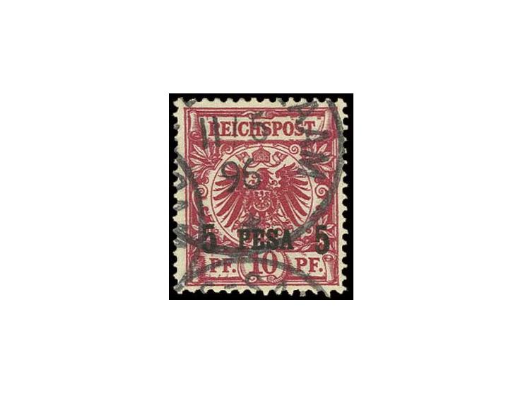 1893, 5 P. rotkarmin, gestempelt, Pracht, Fotobefund Jäschke-L. BPP (Mi. ohne Preis)