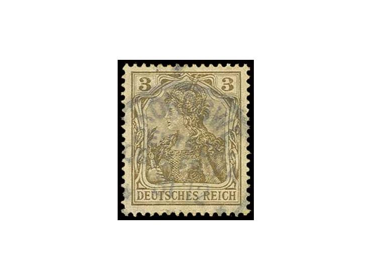 1915, Königsberg-Ausgabe: 3 Pfg., sauber gestempelt "KOROGWE 31 12", in einwandfreier Erhaltung eine sehr seltene Marke, von 