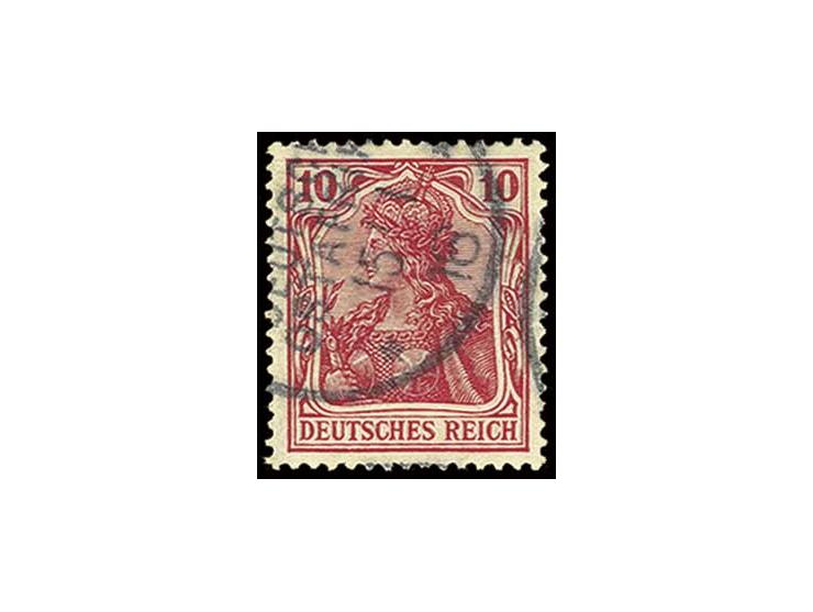10 Pfg., sauber gestempelt, Kabinett, sign. Pfenniger (ex Sammlung Gubito) (Mi. 600,-)