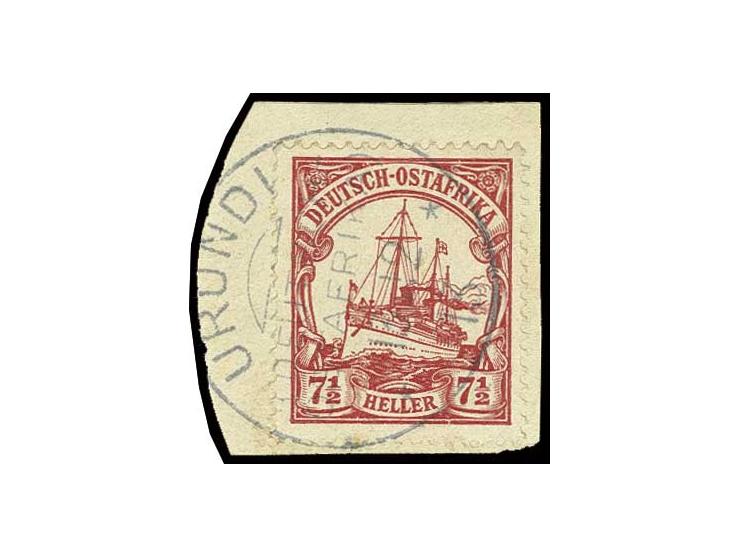 "URUNDI 13.12 13", sauber und praktisch kpl. auf 7 1/2 H. auf kleinem Briefstück, selten, sign. Bothe