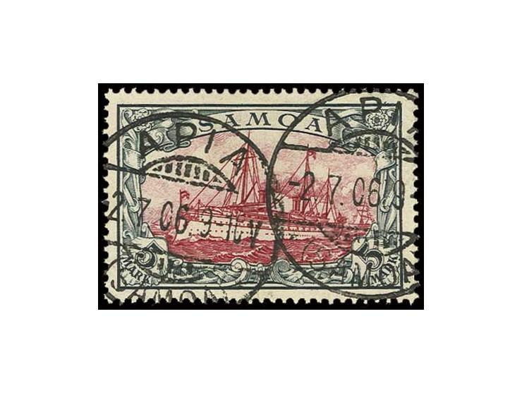 1900, 5 M., sauber gestempelt, Kabinett, sign. Pfenniger (ex Sammlung Gubito) (Mi. 600,-)