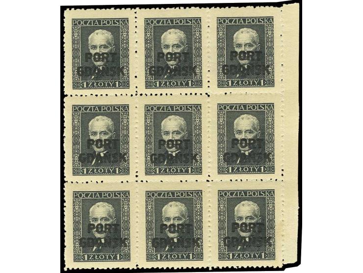 1929, 1 Zl. im Rand-9er-Block, postfrisch, Kabinett (Mi. 630,-)