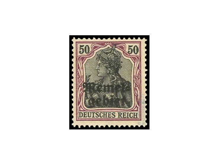 1920, 50 Pfg. auf orangeweißem Papier, postfrisch, Pracht, sign. Petersen BPP