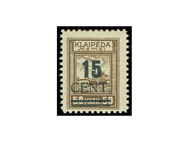 Grünaufdruck 15-60 C. kpl., Type I, postfrisch, sign. Petersen BPP, Pracht