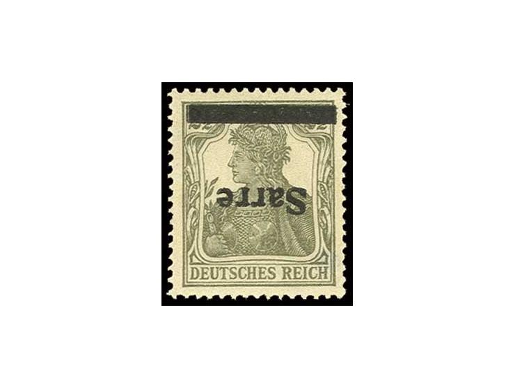 1920, "Sarre" auf Germania, Type I: 2 1/2 Pfg. mit kopfstehendem Aufdruck, postfrisch, Kabinett, Fotoattest H. Ney BPP
