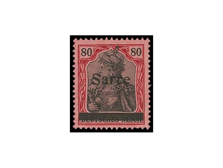 80 Pfg. mit Abart "Einkerbung links am oberen Bogen des S", postfrisch, Kabinett, Fotoattest H. Ney BPP
