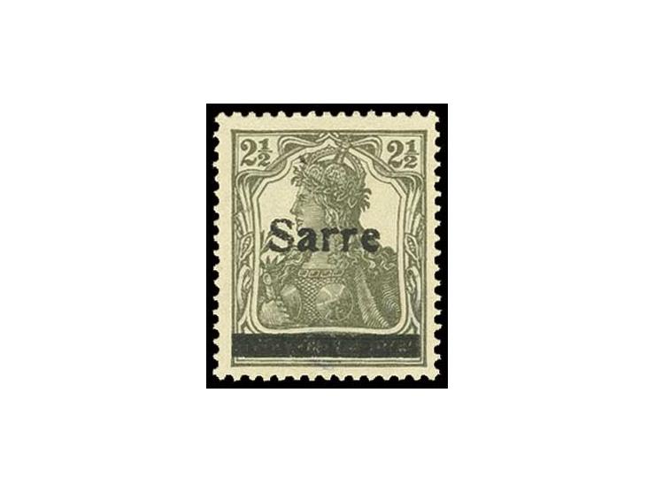 Type II: 2½ Pfg., Feld 83, postfrisch mit minimalen Fingerspuren, Fotoattest Ney BPP