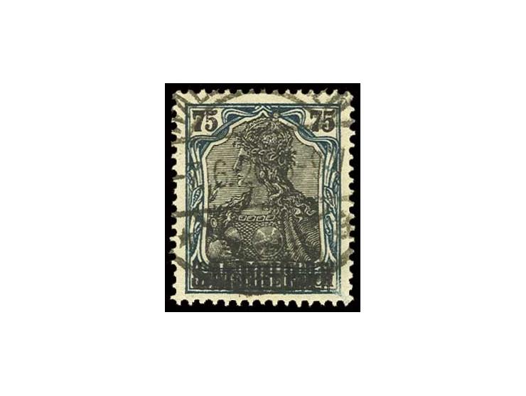 Aufdruck "Saargebiet": 75 Pfg. mit doppeltem Aufdruck, sauber gestempelt "WALLERFANGEN 7.6.20", Kabinett, Fotoattest H. Ney B