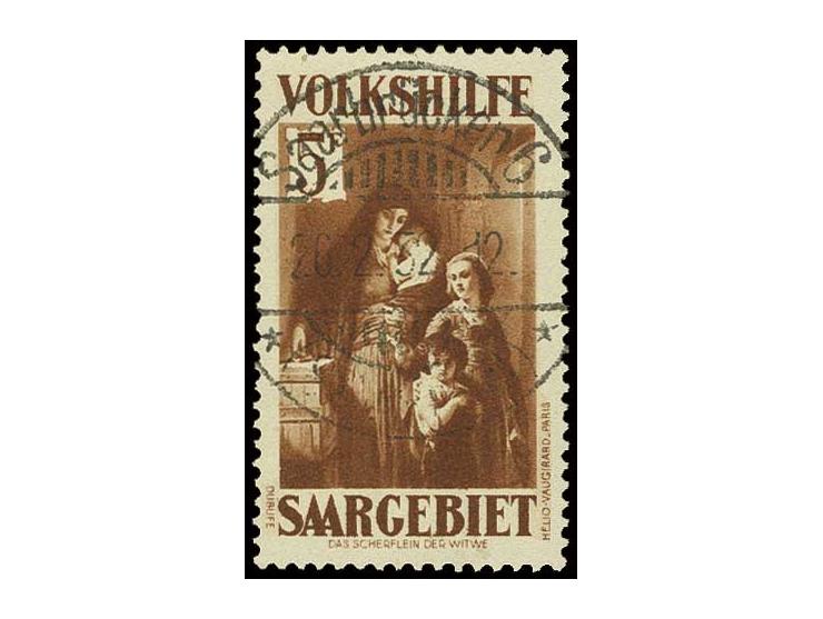 1931, Volkshilfe 40 C.-5 Fr. kpl., gestempelt, 1 Fr. Stockpunkte, sonst einwandfrei, sign. Ney BPP (Mi. 800,-)