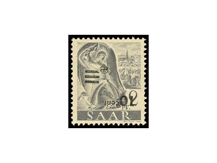 10 C.  mit kopfstehendem Aufdruck, sehr schwache Falzspur, sign. A.Brun