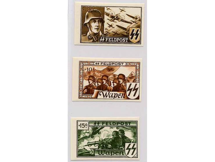 Unverausgabte Soldaten und Flugzeuge 10-100 Fr. geschnitten kpl., postfrisch (Mi. 450,-)