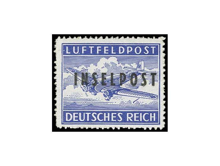 Insel Rhodos ultramarin durchstochen, postfrisch mit punktförmiger Anhaftung, Kabinett, Fotobefund Petry BPP (Mi. 400,-)