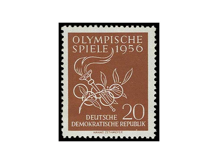 Olympische Sommerspiele 20 Pfg. mit Plattenfehler 'Y gebrochen' (Mi. ohne Preis), postfrisch, sign. Weigelt BPP