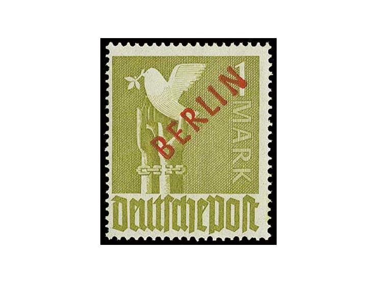 1949, Rotaufdruck 2 Pfg.-2 M. kpl., postfrisch, sign. Schlegel (Mi. 1.700,-)