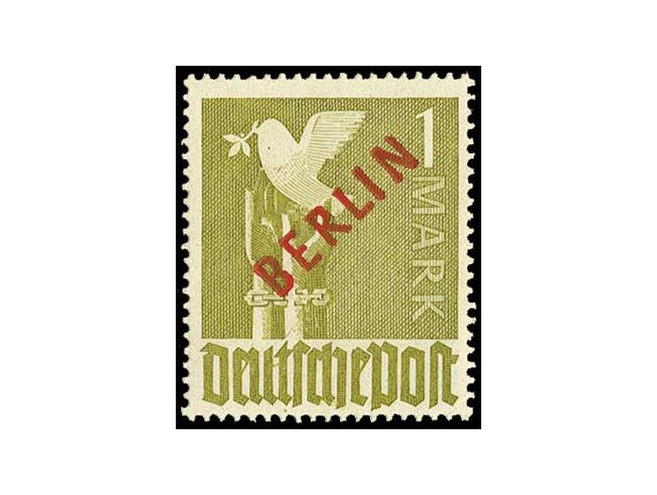 1 M. mit Plattenfehler VII, postfrisch, u.a. sign. Schlegel BPP (Mi. 1300,-)