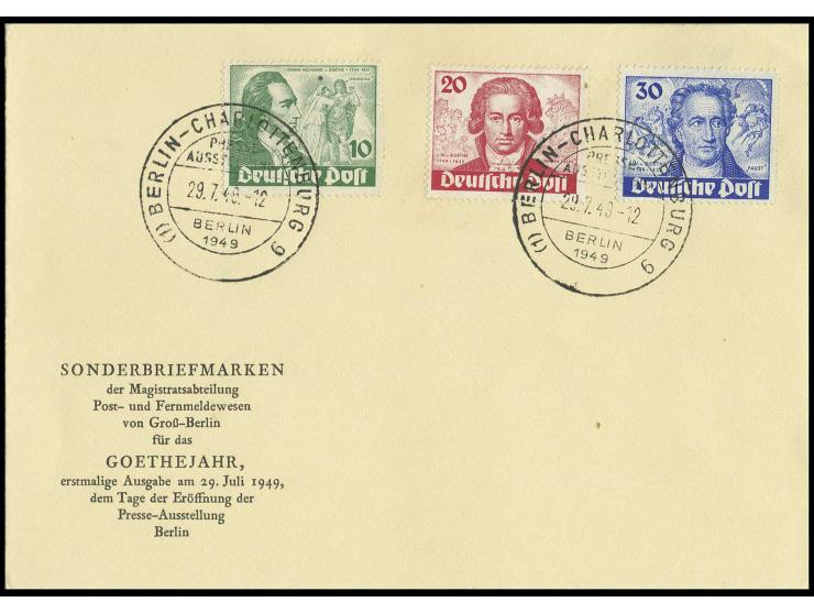 10-30 Pfg. kpl. auf amtlichem FDC (Mi. 780,-)