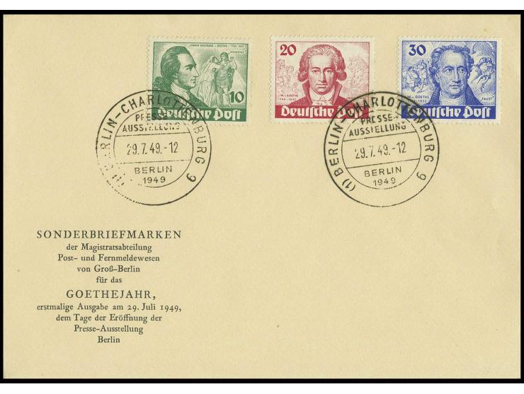 10-30 Pfg. kpl. auf amtlichem FDC (Mi. 750,-)