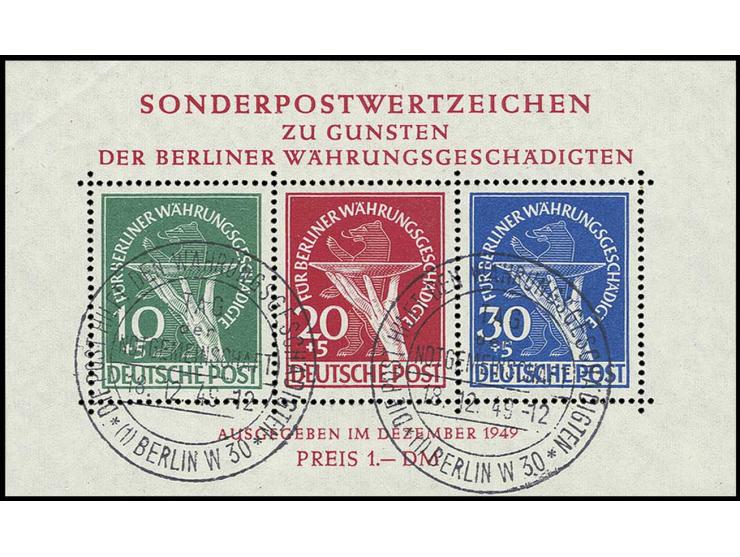 dito, mit sauberem Sonderstempel, links oben leichte Bugspur, sign. Schlegel D. BPP (Mi. 2800,-)