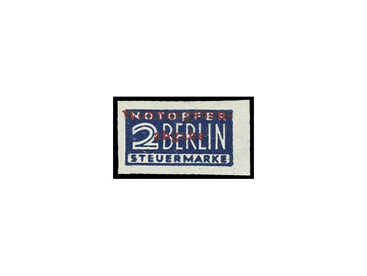 2 Pfg. geschnitten, ungebraucht mit Falzspur, sign. Gagarin (Mi. 300,-)