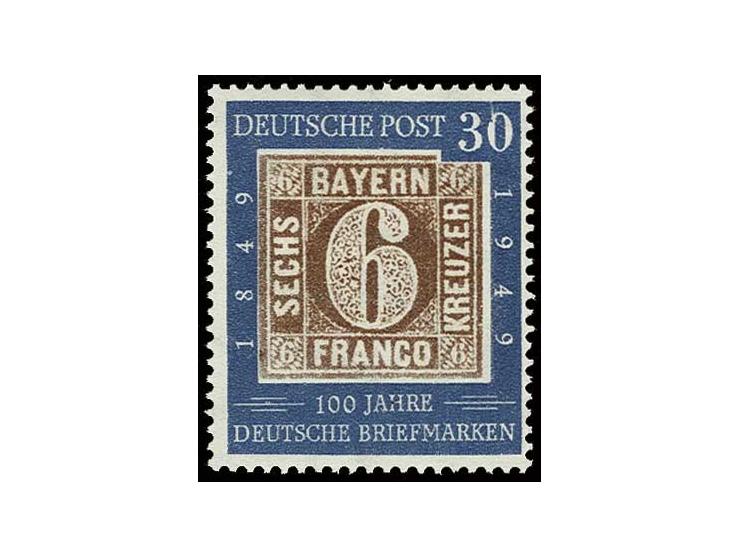 30 Pfg. mit Plattenfehler "0 beschädigt", postfrisch (Mi. 350,-)