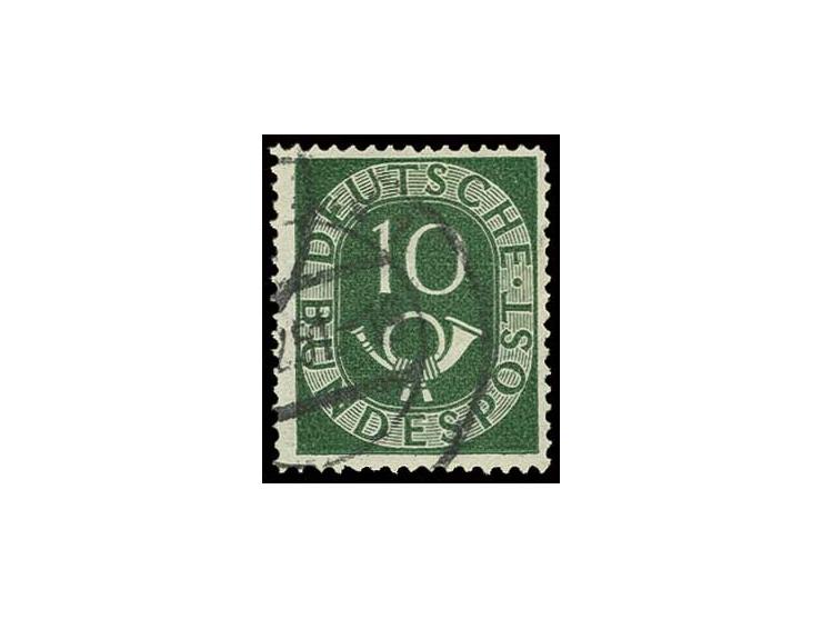 10 und 20 Pfg. mit jeweils Wz. Z, gestempelt, 10 Pfg. oben rechts leicht gerundet, sign. Schlegel BPP (Mi. 700,-)