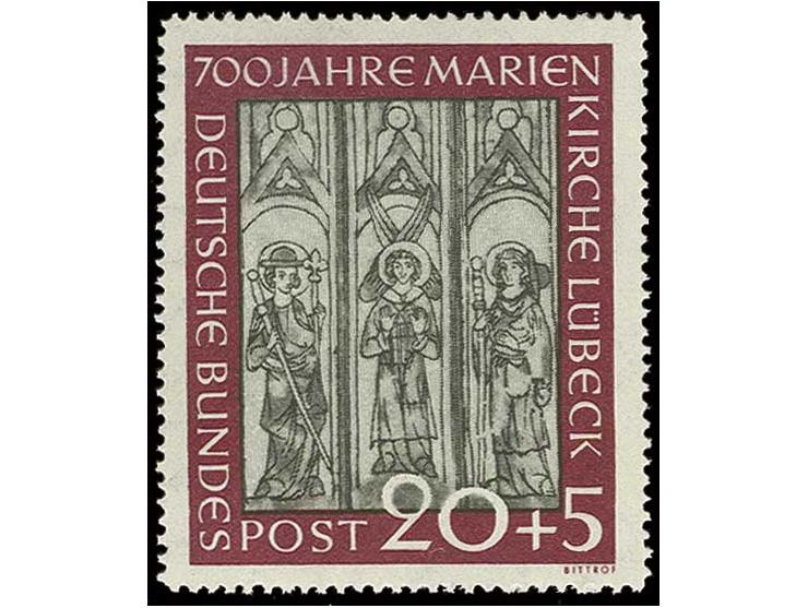 Lübeck 10 und 20 Pfg., postfrisch mit sehr guter Zähnung (Mi. 250,-)