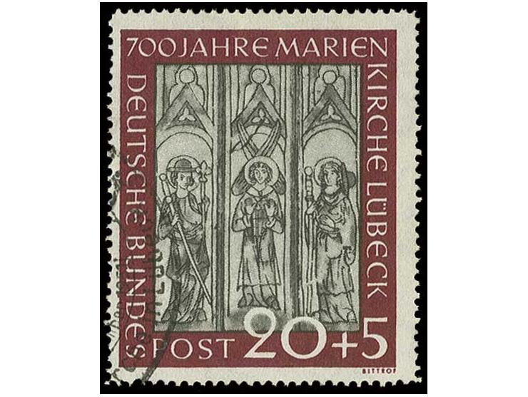 10 und 20 Pfg. mit Plattenfehler, sauber gestempelt, Fotobefund D. Schlegel BPP (Mi. 490,-)
