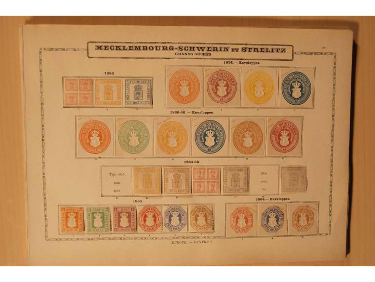 Baden bis Württemberg, vorwiegend ungebrauchte Sammlung mit vielen besseren Werten,  dabei u.a. Baden Mi.-Nr. 9-12, Bayern Mi