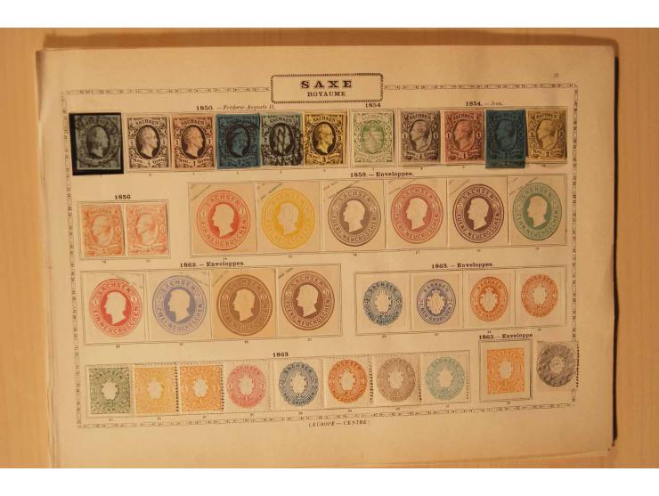 Baden bis Württemberg, vorwiegend ungebrauchte Sammlung mit vielen besseren Werten,  dabei u.a. Baden Mi.-Nr. 9-12, Bayern Mi