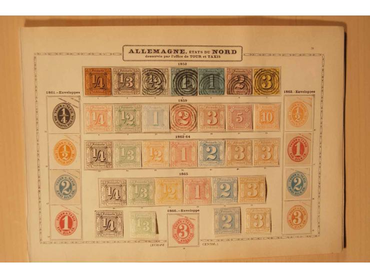 Baden bis Württemberg, vorwiegend ungebrauchte Sammlung mit vielen besseren Werten,  dabei u.a. Baden Mi.-Nr. 9-12, Bayern Mi