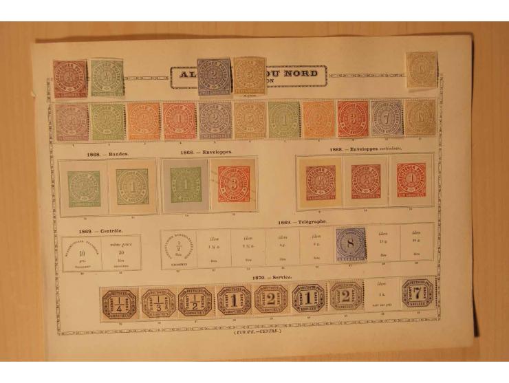 Baden bis Württemberg, vorwiegend ungebrauchte Sammlung mit vielen besseren Werten,  dabei u.a. Baden Mi.-Nr. 9-12, Bayern Mi