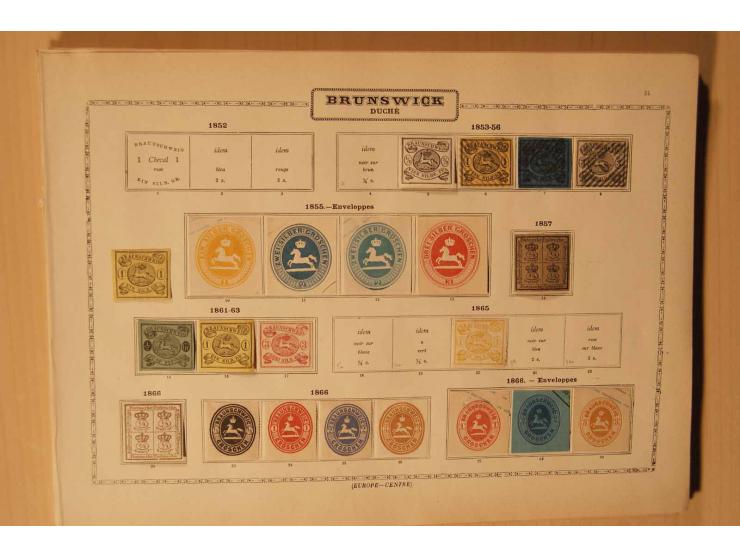 Baden bis Württemberg, vorwiegend ungebrauchte Sammlung mit vielen besseren Werten,  dabei u.a. Baden Mi.-Nr. 9-12, Bayern Mi