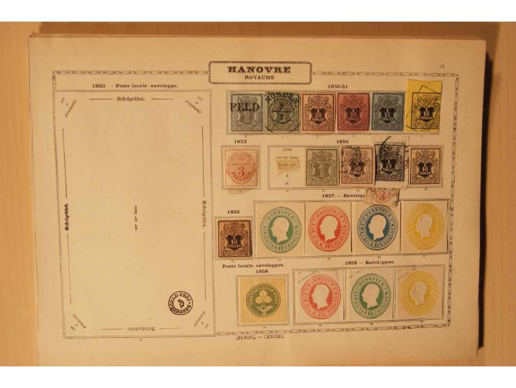 Baden bis Württemberg, vorwiegend ungebrauchte Sammlung mit vielen besseren Werten,  dabei u.a. Baden Mi.-Nr. 9-12, Bayern Mi