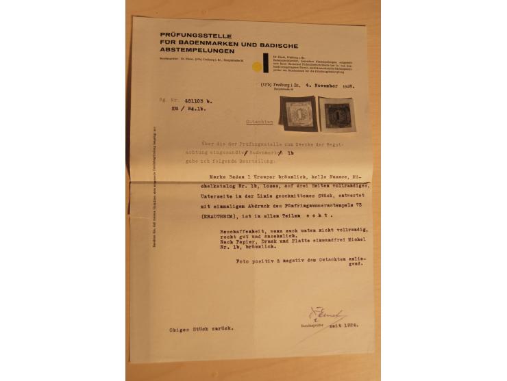 Baden bis Württemberg, umfangreiche, meist gestempelte Sammlung mit vielen besseren Werten, schönen Briefstücken und auch ein