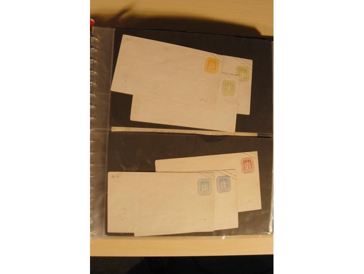 BRIEFPOSTEN: Baden bis Württemberg, Posten Briefe, Karten und Ganzsachen, dabei gute Frankaturen, Auslandspost, "Muster ohne 